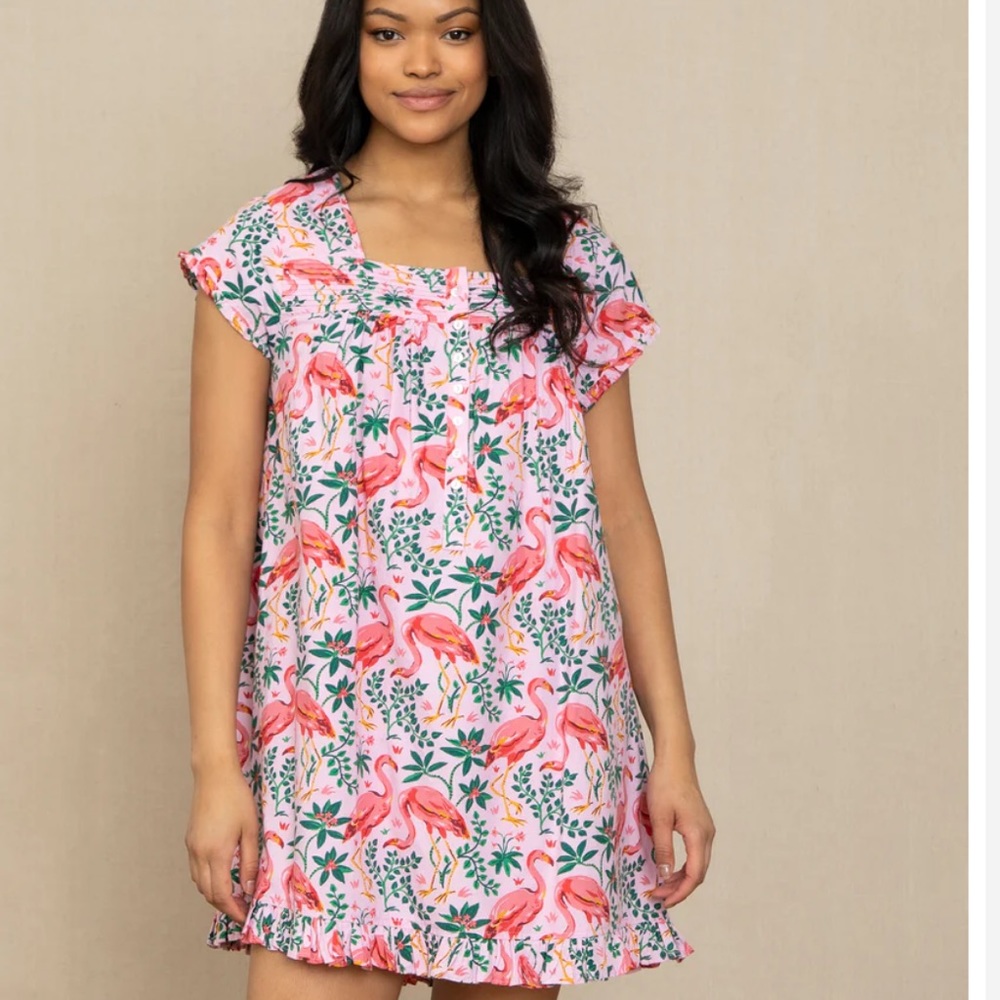 New Printfresh flamingo Pintuck Nightgown